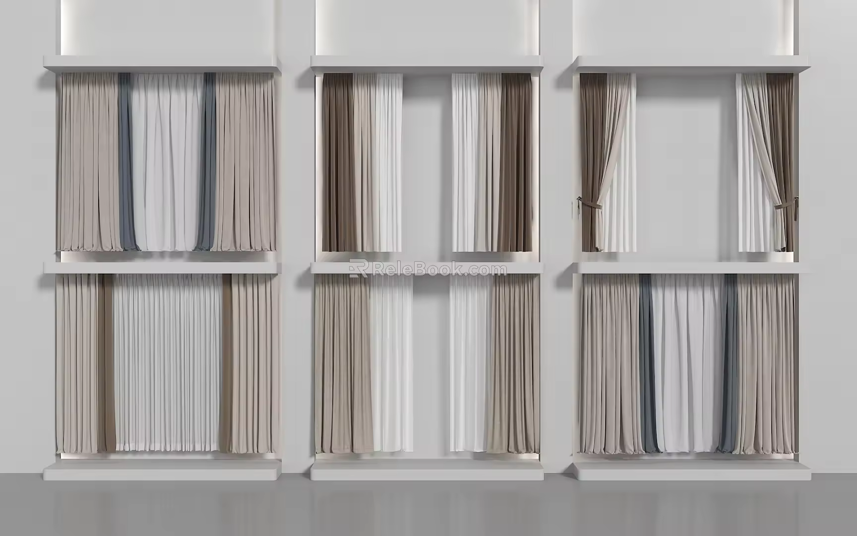 Modern Curtains 3d model