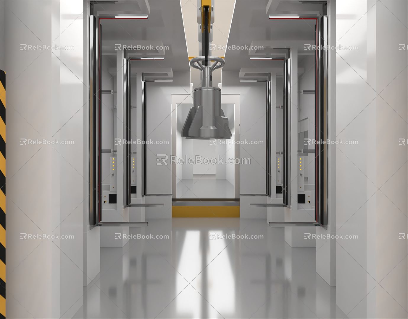 Modern Laboratory Product Information Scanning 3d model