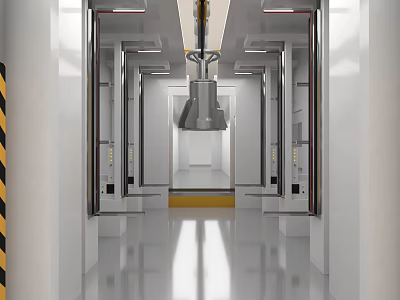 Modern Laboratory Product Information Scanning 3d model