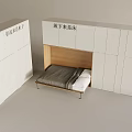 Modern Convertible Furniture Design With Table To Bed Function And Storage Cabinets