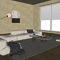 Sofa Coffee Table Combination Sofa Coffee Table Combination 3d model