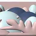 Abstract Colorful Shapes Art With Soft Pastel Tones And Rounded Forms