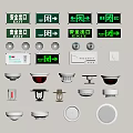 Essential Fire Safety Equipment Including Exit Signs Smoke Detectors and Alarm Devices