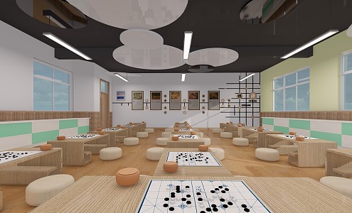 Chess Classroom 3d model