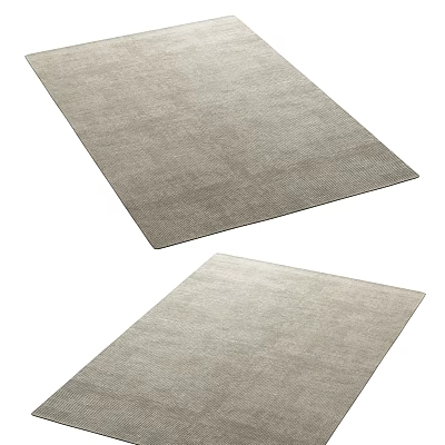 Light Gray Square Carpet With Soft Texture For Modern Home Decoration 3d model