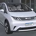 White BYD Electric Car With Modern Sleek Exterior Design And Aerodynamic Body