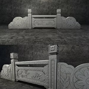Chinese Railing 3d model