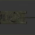 Military Tank With Detailed Exterior And Equipment