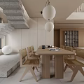 Spacious Duplex Living Room With High Ceiling And Large Windows
