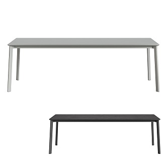 Modern Simple Dining Table Simple Dining Table 3d model