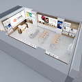 Business Hall Mobile Phone Store Unicom Telecom Mobile 3d model