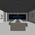 Modern exhibition hall hardware display cabinet product sampling area product display area 3d model