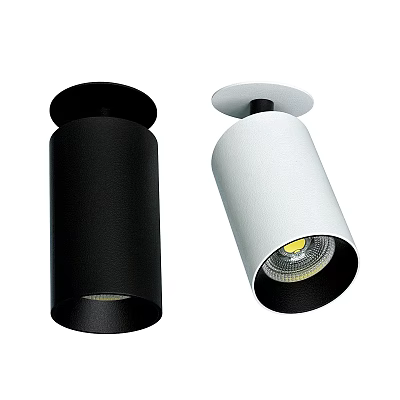 Modern Black And White Downlights Spotlights For Indoor Lighting Fixtures 3d model