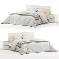 Modern Double Bed 3d model