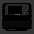 Sony Blue Digital Tape Player With Display Screen And Control Buttons Design
