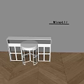 Minotli Modern Swing Door With White Frame And Glass Panels Design