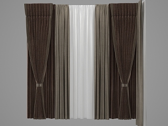 Curtains 3d model