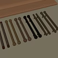Chinese Handle Door Handle Hardware Handle 3d model