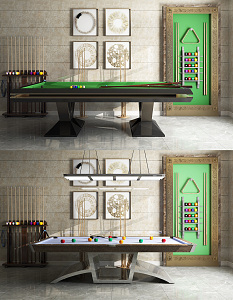 Modern billiard table 3d model