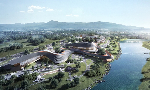 Chinese Arc Industrial Park 3d model