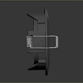 Black Circular Industrial Mechanical Equipment Part With Metal Springs And Components
