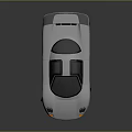 Silver Sports Car with Black Roof and Golden Wheels Sleek Modern Design Shiny Exterior