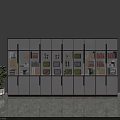 Modern White Bookcase With Black Handles Filled With Books Trophies Photo Frames And File Boxes