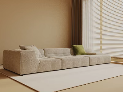 Three-seat sofa 3d model