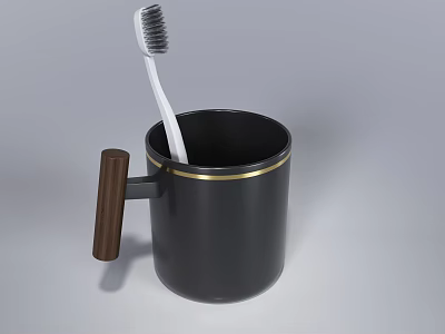 Modern mouthwash cup tooth cup 3d model