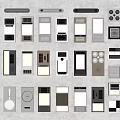 Various Different Styles Of Modern Electrical Switch And Socket Wall Plates