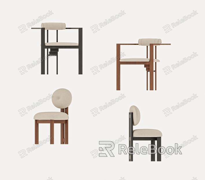 Middle Style Chair Dining Chair model