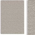 Square Rug With Textured Woven Design In Neutral Beige For Modern Home Living Room Decor