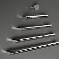 Modern Stainless Steel Cabinet Handles With Sleek Design And Multiple Lengths