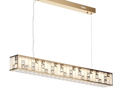 Modern Simple Light Luxury Chandelier 3d model