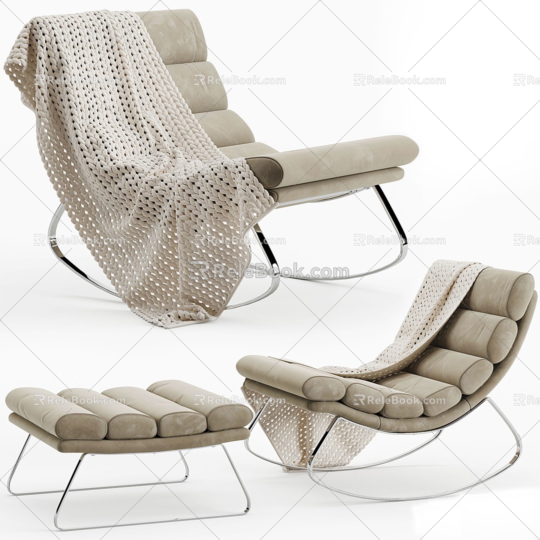 Modern Recliner Monet Armchair 3d model