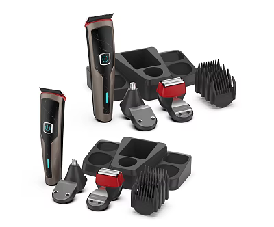 Modern Bathroom Accessories Set With Toothbrush Holder Soap Dispenser And Towel Hook 3d model