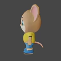 Game Movie Character Cartoon Mouse With Big Ears Yellow T shirt Blue Shorts And Blue Shoes