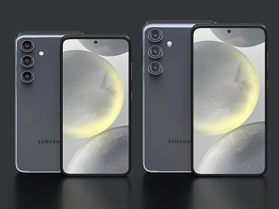 Samsung Modern Smartphone with Sleek Back Camera Design and Vibrant Display Screen 3d model
