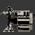 Robot Assistant Small Robot Butler Robot Butler Figure Game Figure 3d model