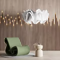 Sofa Single Sofa Model Lamp Coffee Table 3d model