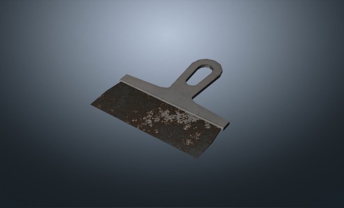 Modern shovel cement shovel putty knife scraper tool hardware tools 3d model