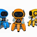 Modern robot ornaments 3d model