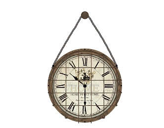 Jane Europe clock decorations 3d model