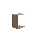 Modern Minimalist Brown Side Table With Sleek Geometric Design And Simple Structure 3d model