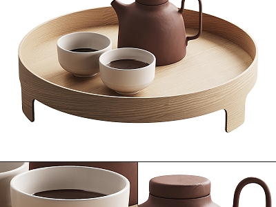 Modern Tea Set Tea Set Combination 3d model