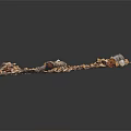 Natural Wood and Stone Artisanal Decor Featuring Logs Wood Shavings and Textured Stone Slab