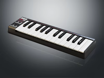 M Audio Portable Electronic Keyboard With Black And White Keys For Music Creation 3d model