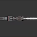 Futuristic Sci Fi Weapon With Advanced Metallic Mechanical Structure And Sleek Design