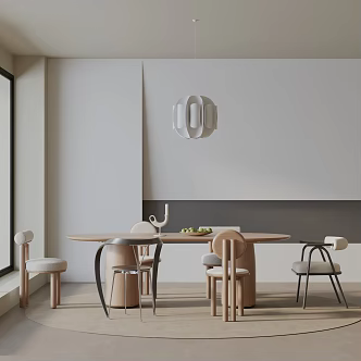 Modern table combination 3d model
