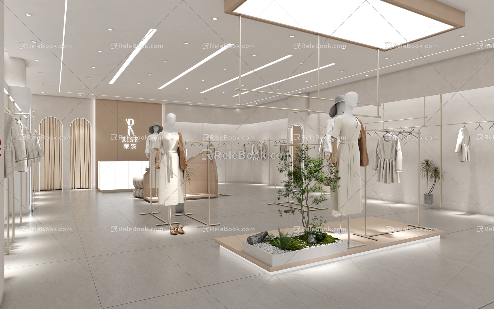 Women Fashion Modern Clothing Store 3d model